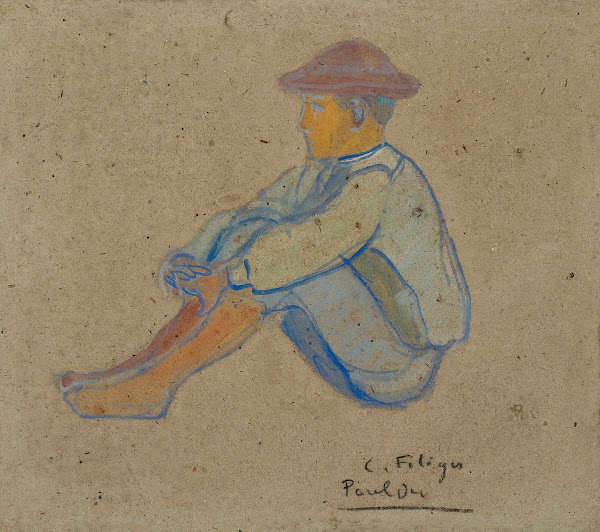 Jeune breton assis 1890