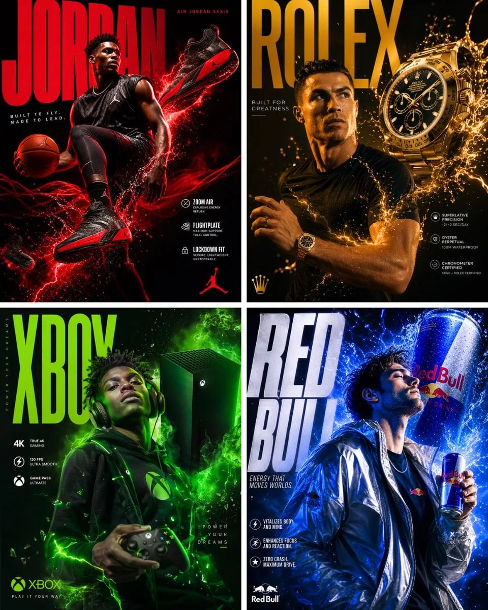 Publicidad de lujo de clase mundial