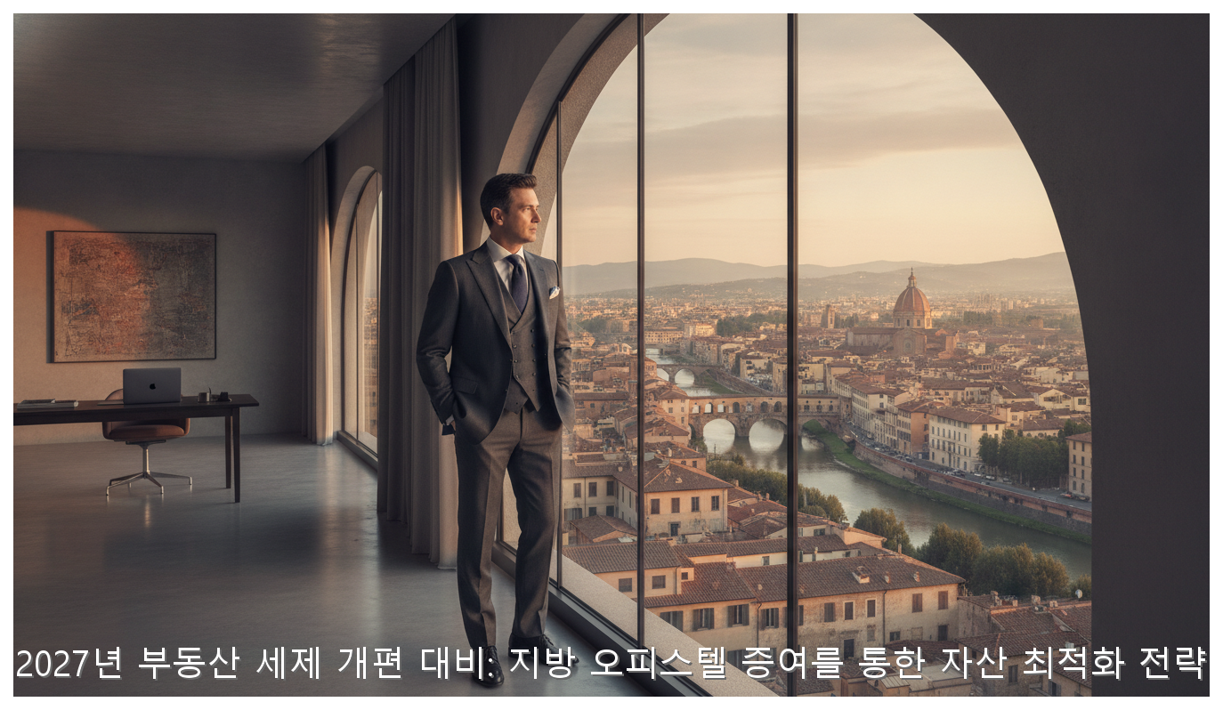 2027년 부동산 세제 개편 대비: 지방 오피스텔 증여를 통한 자산 최적화 전략 핵심 안내 및 분석 인포그래픽 (2)