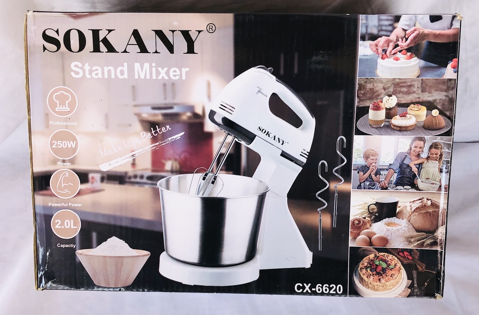 Sokany Stand Mixer (CX-6620) 2L