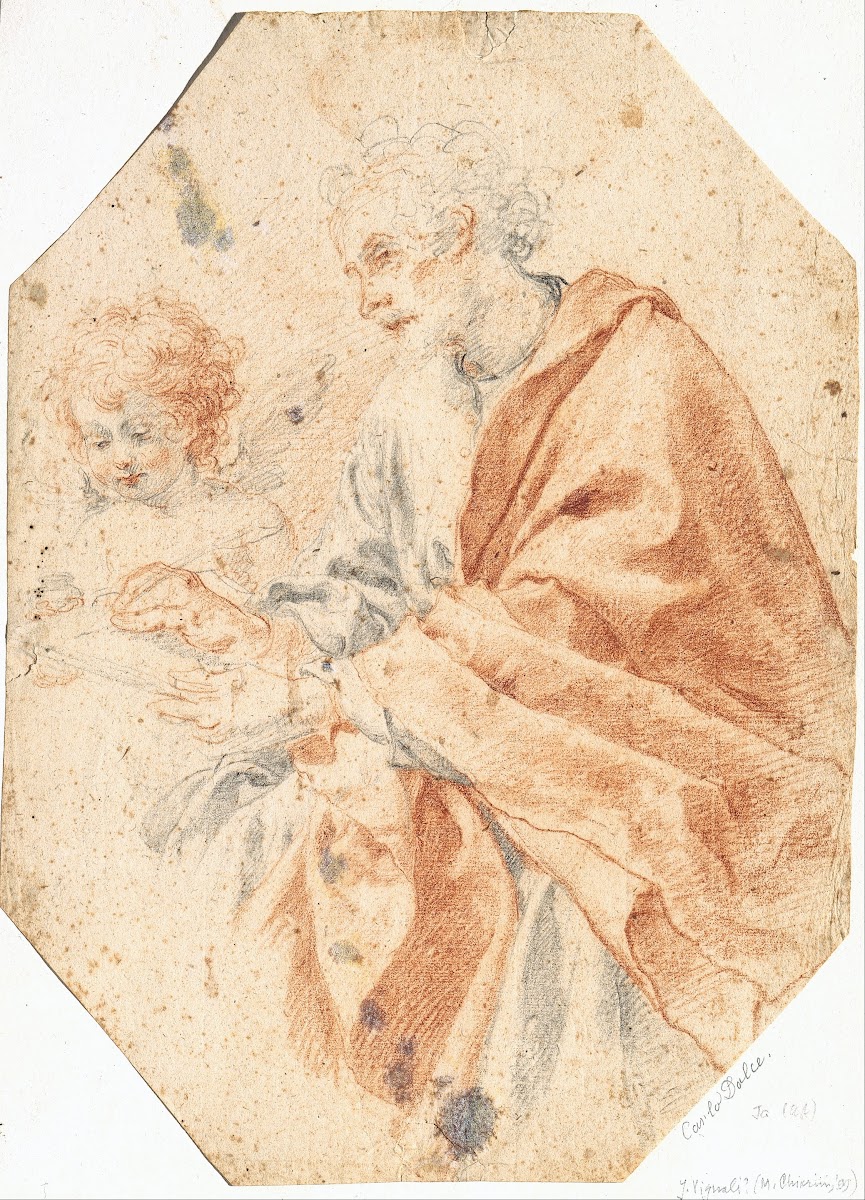 Study of the Evangelist Matthew and the Angel 1640