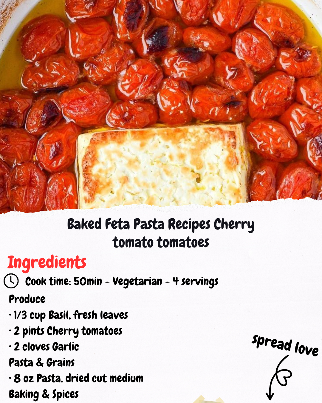 Baked Feta Pasta Recipes Cherry tomato tomatoes