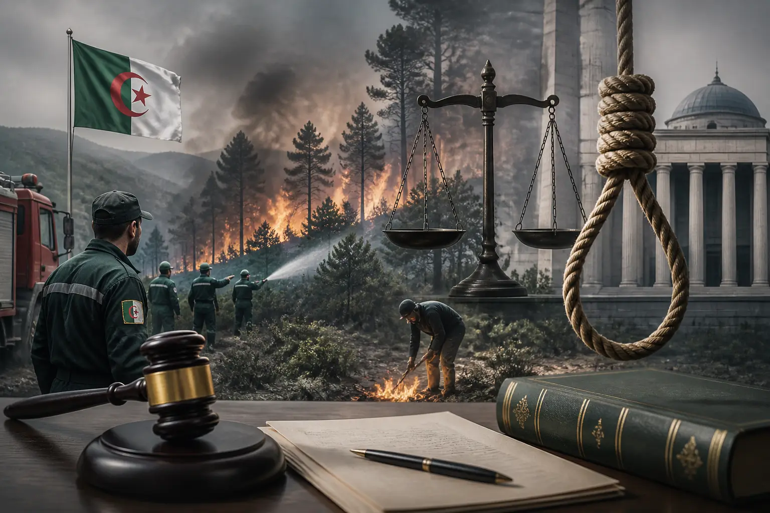 Editorial image for Algerian president proposes death penalty for deliberate forest fire starters