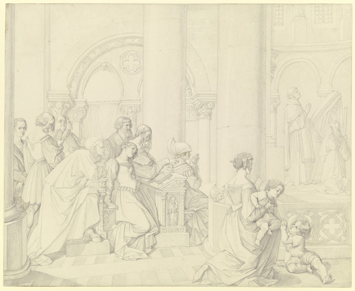 Scene in the cathedral 1811