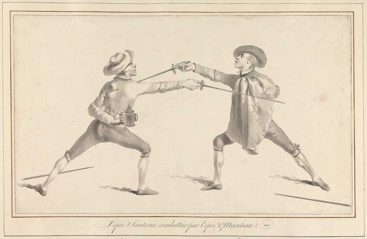 LEpée  Lanterne Combattüe par LEpée et Manteau 1763