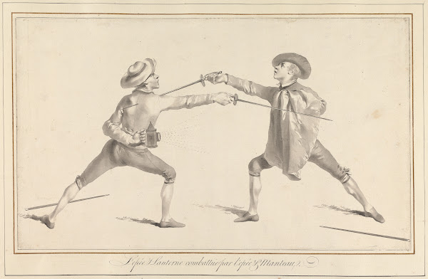 LEpée  Lanterne Combattüe par LEpée et Manteau 1763