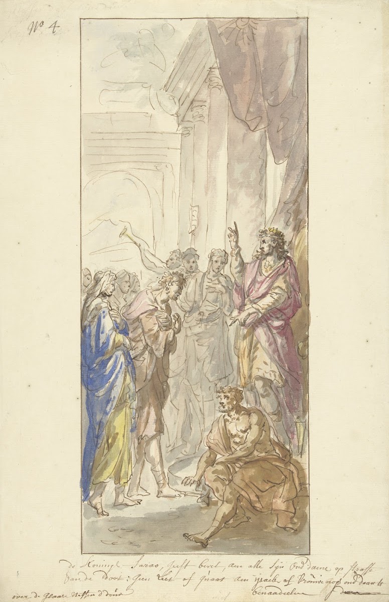 Izaäk en Rebekka voor Abimelech 1677   1755