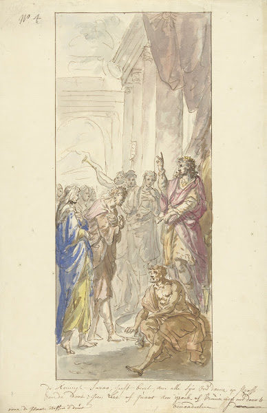 Izaäk en Rebekka voor Abimelech 1677   1755