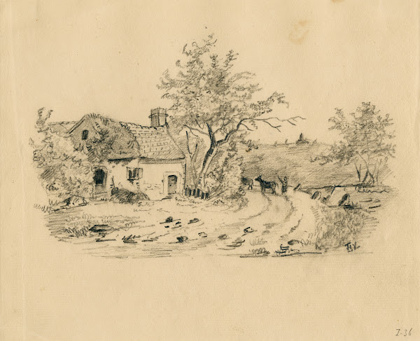 Farmhouse with pathway
