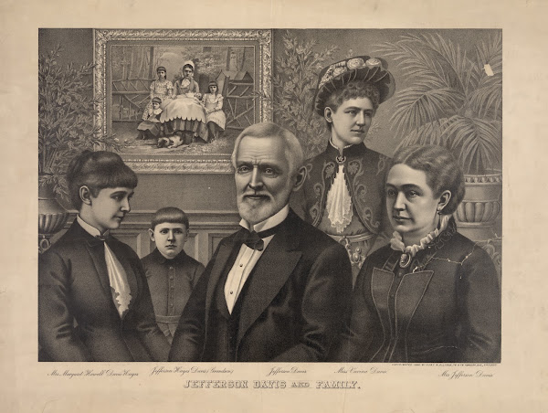 Jefferson Davis and family 1890