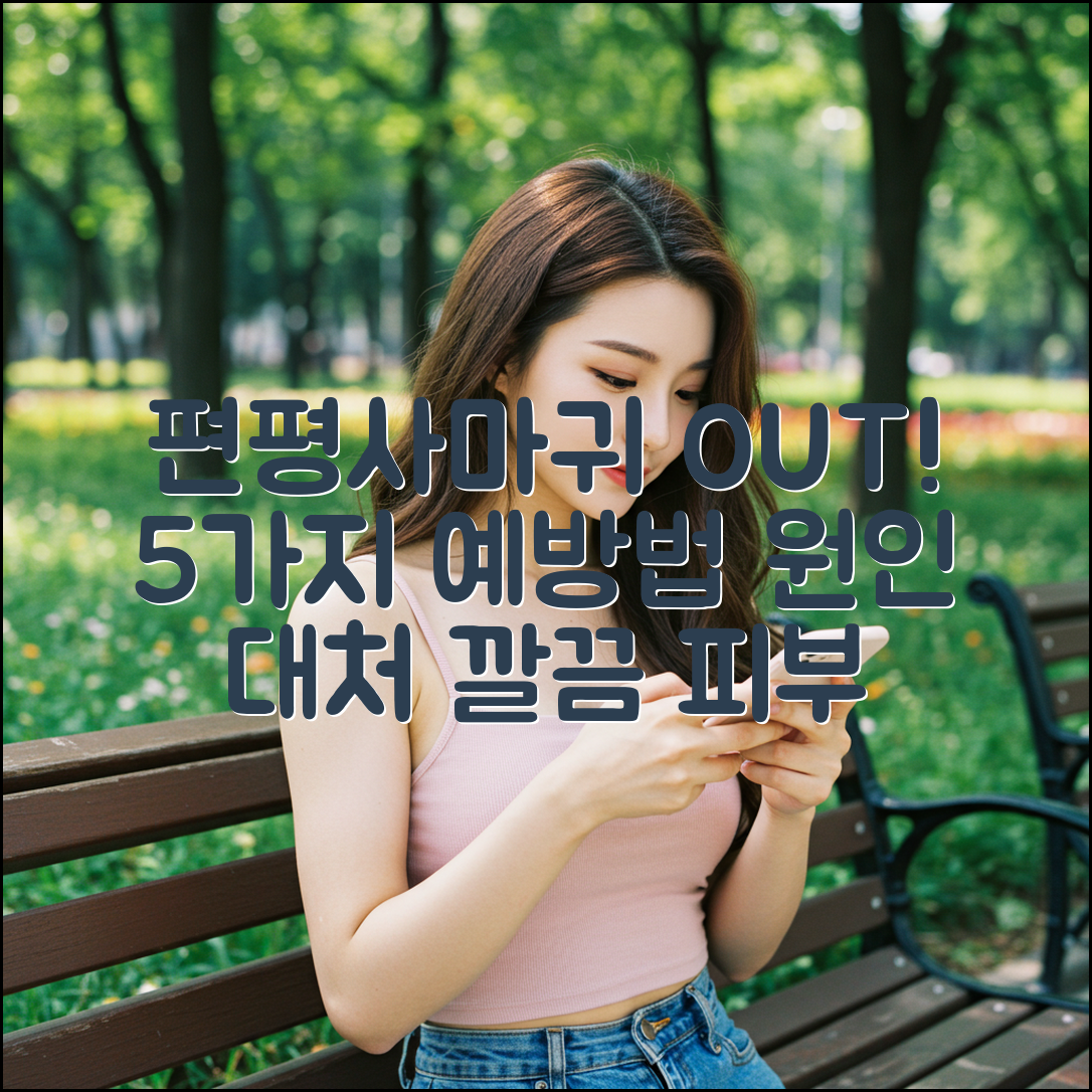 편평사마귀 예방 5가지: 원인 & 대처법