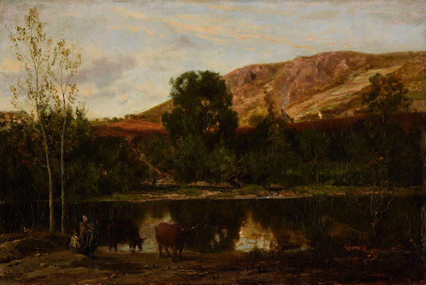Paysage étang 1847