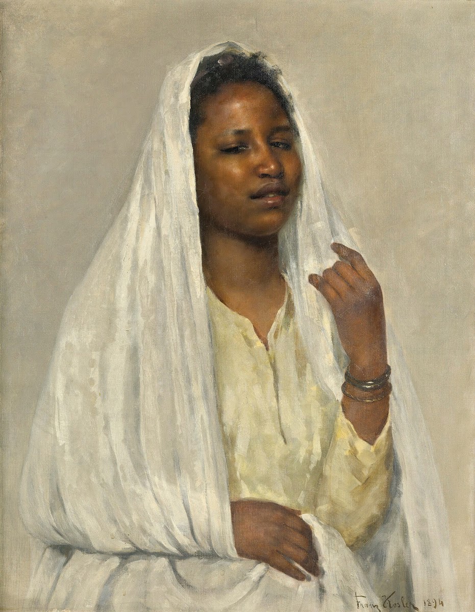 African Beauty In White 1894
