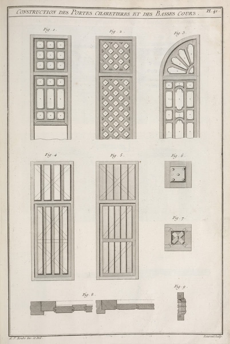 Construction des portes charetieres et des basses cours 1769 1774