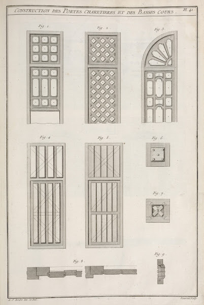 Construction des portes charetieres et des basses cours 1769 1774