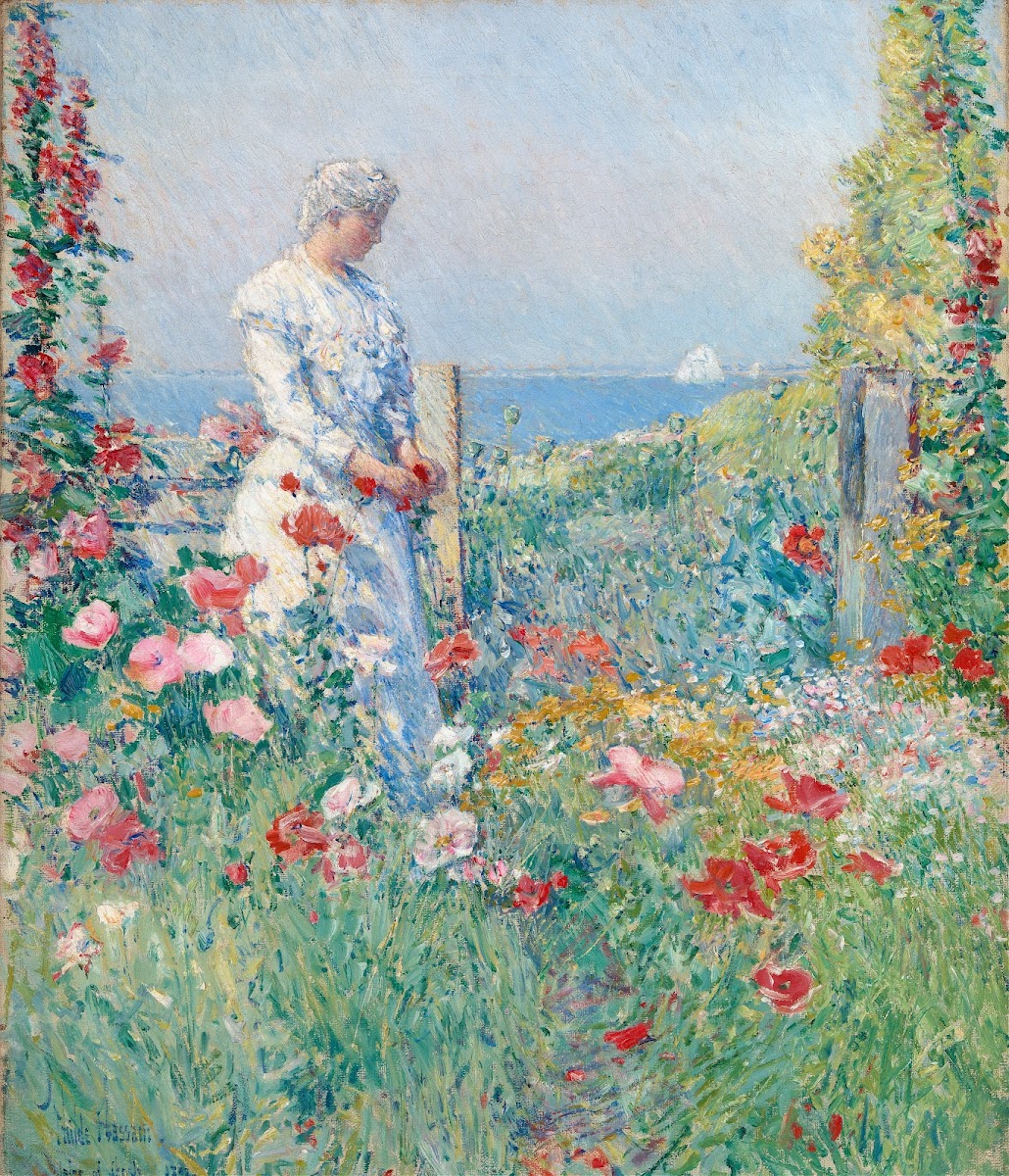 In the Garden Celia Thaxter in Her Garden 1892