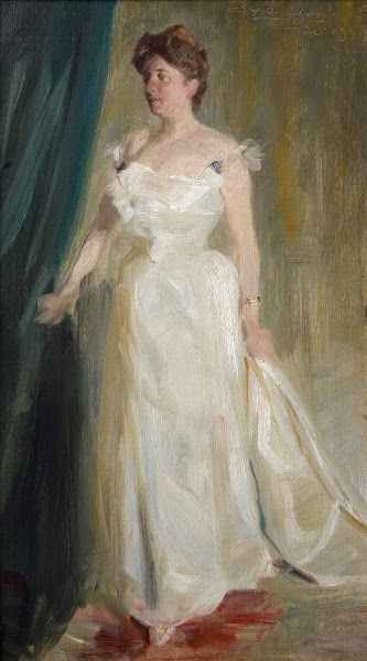 Portræt af lensgrevinde Lillie Suzanne Raben Levetzau 1899