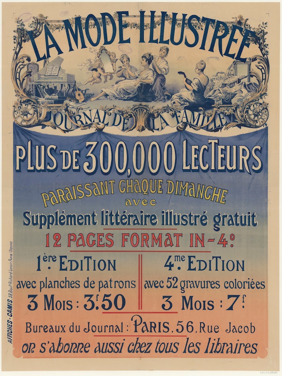 La Mode illustrée journal de la famille Plus de 300000 lecteurs paraissant chaqu