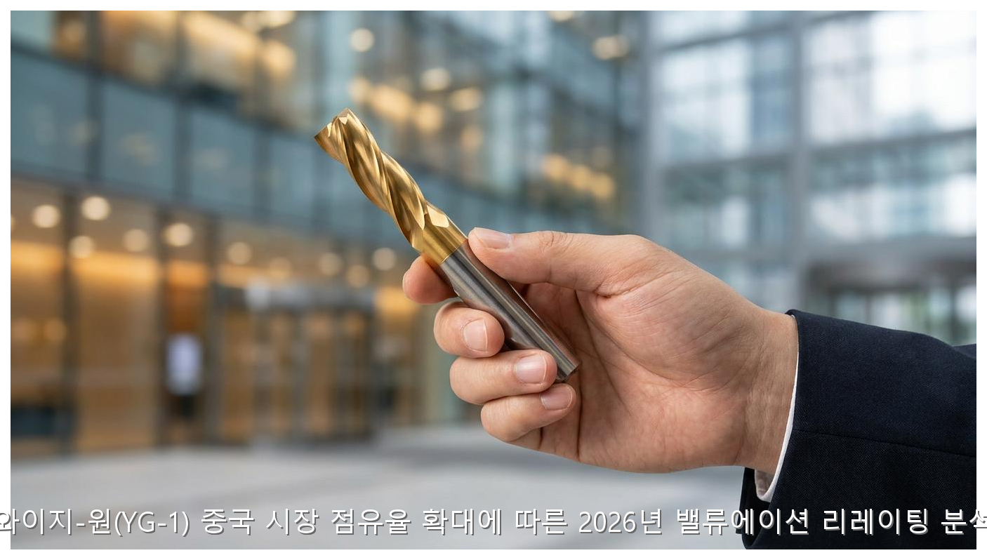 와이지-원(YG-1) 중국 시장 점유율 확대에 따른 2026년 밸류에이션 리레이팅 분석 핵심 안내 및 분석 인포그래픽 (3)