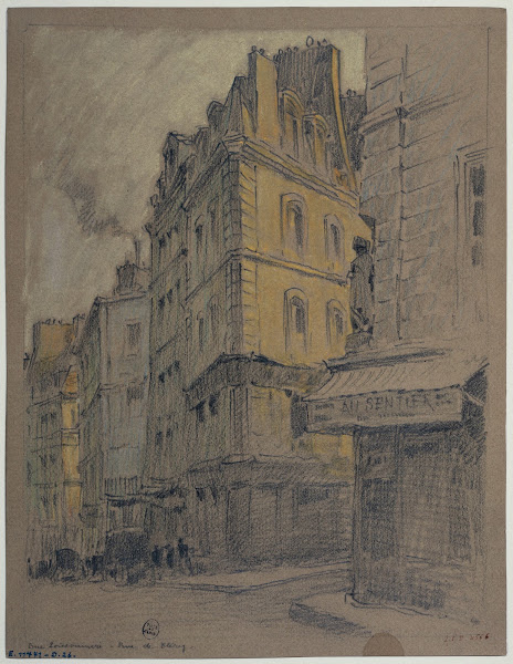 La rue Poissonnière et la rue de Cléry 1926