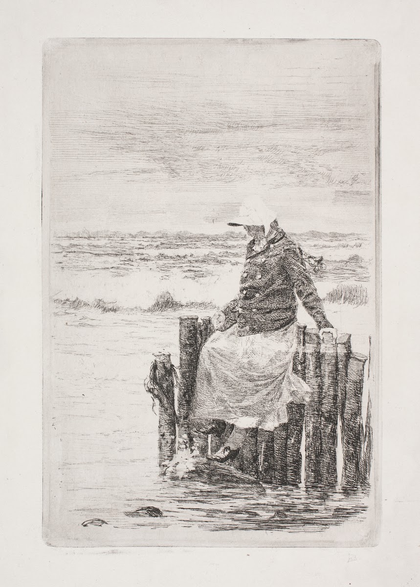Pigen ved bolværket 1885