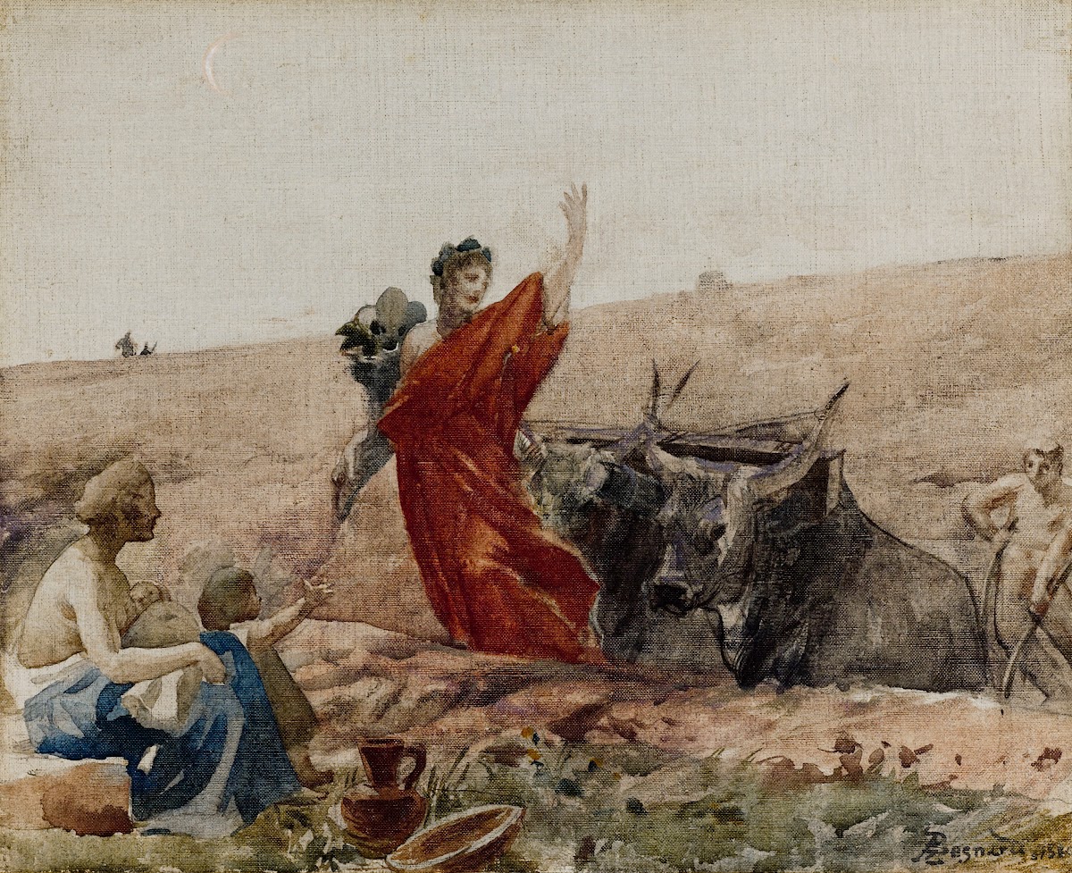 Cérès  LAbondance encourageant le Travail 1880
