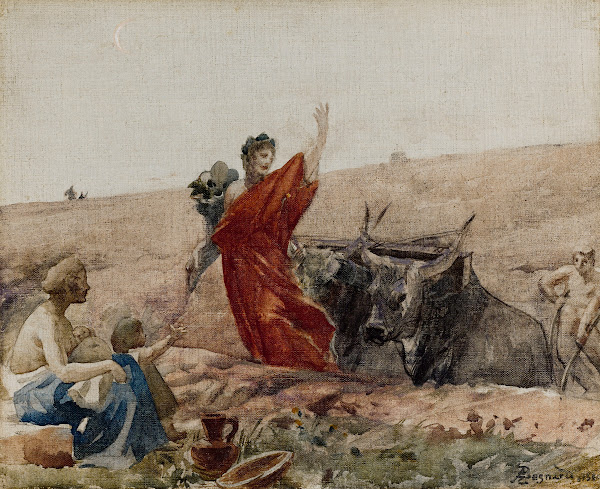 Cérès  LAbondance encourageant le Travail 1880