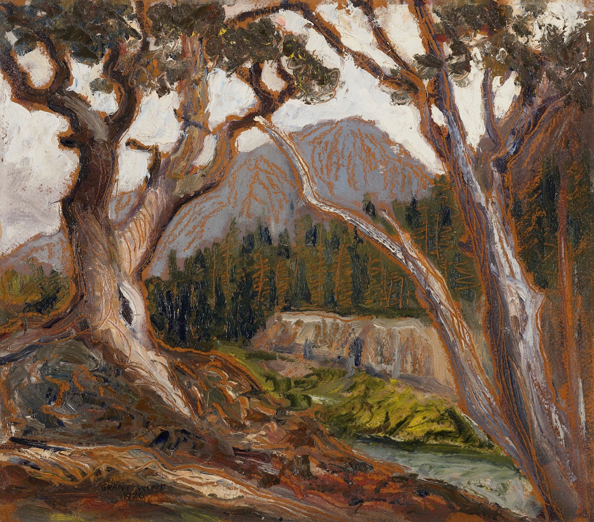 Longs Peak from Loch Vale Estes Park Colorado 1926