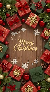 Sunset Over Alpine Lake and Mountains