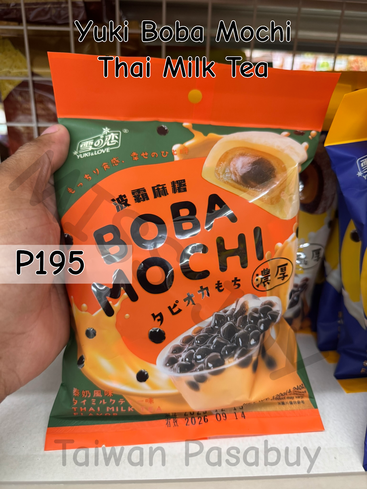 Yuki Boba Mochi Thai Milk Tea