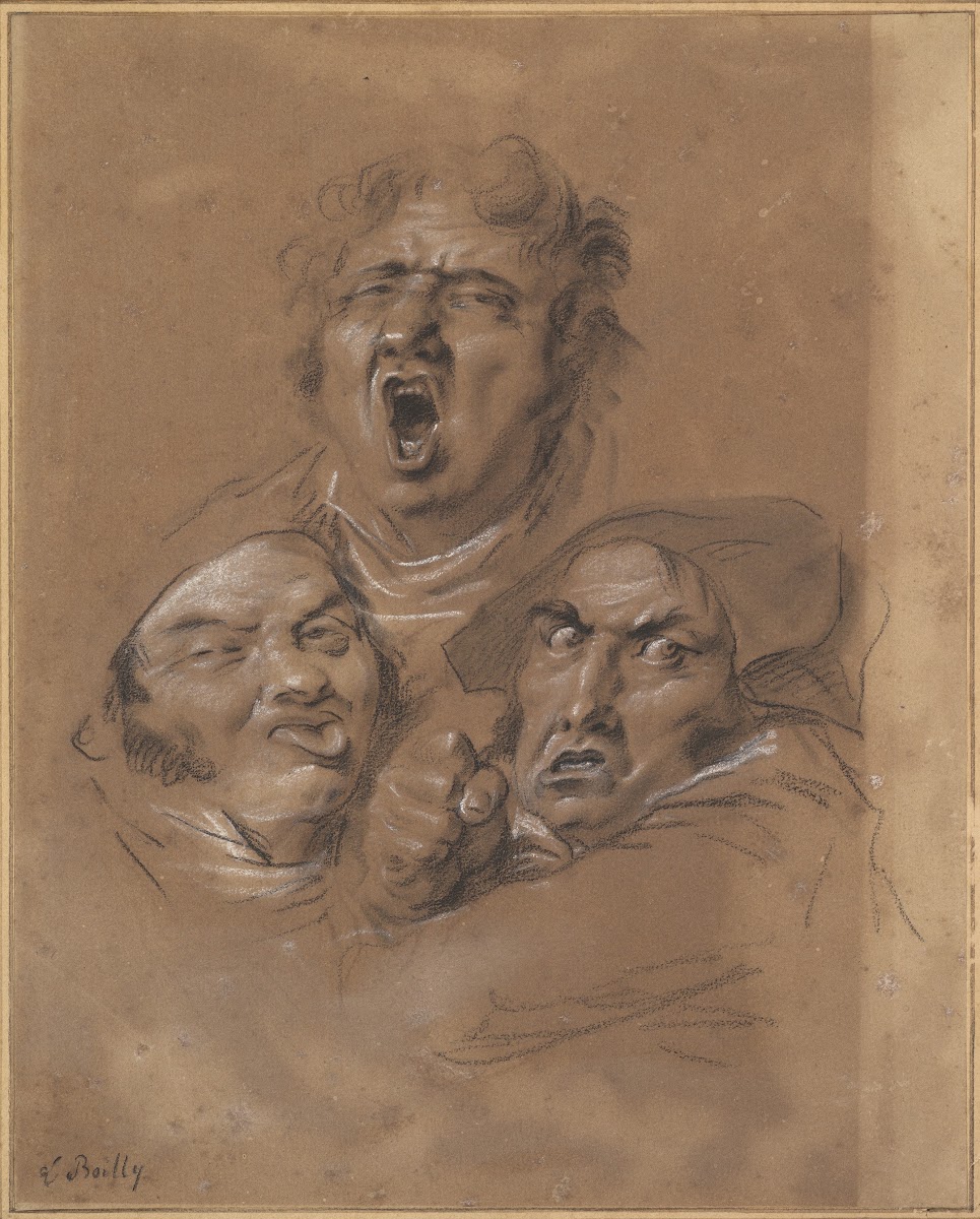 Study of Three Heads ca 1823