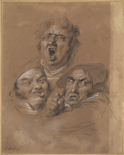 Study of Three Heads ca 1823