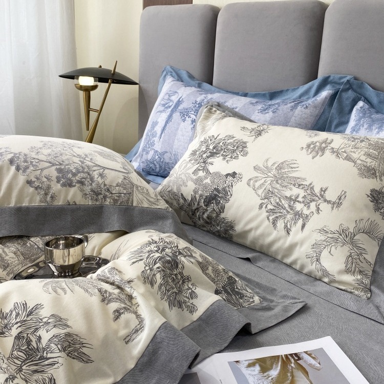 Cotton Bedding Set, Brushed, European Style