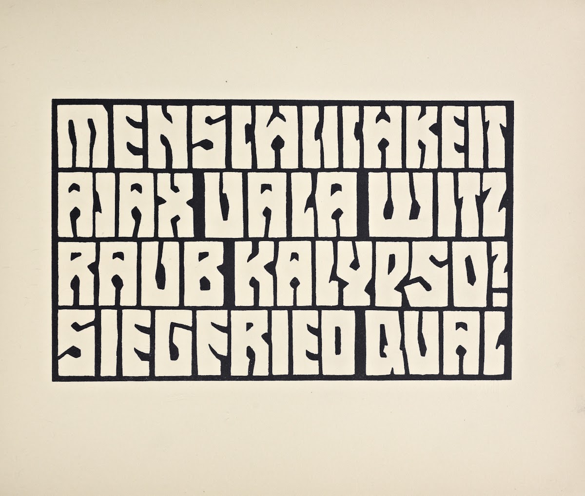 Beispiele kunstlerischer Schrift Pl088 1900