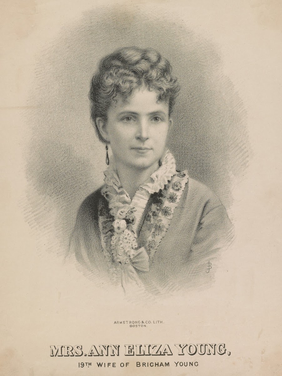 Mrs Ann Eliza Young 19th wife of Brigham Young 1869 1875