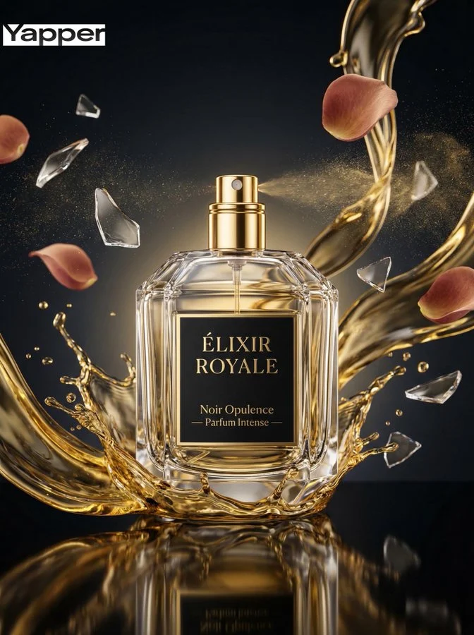 Fotografía comercial de perfumes de lujo