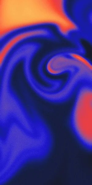 Vibrant Blue And Orange Swirls Full HD iPhone Wallpaper Background