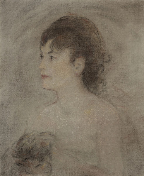 Jeune femme decolletté 1882