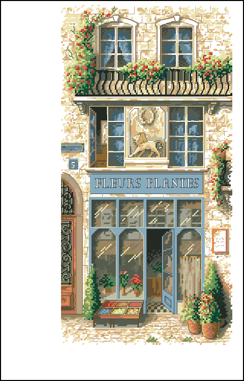 DIM13704 French Flower Shop