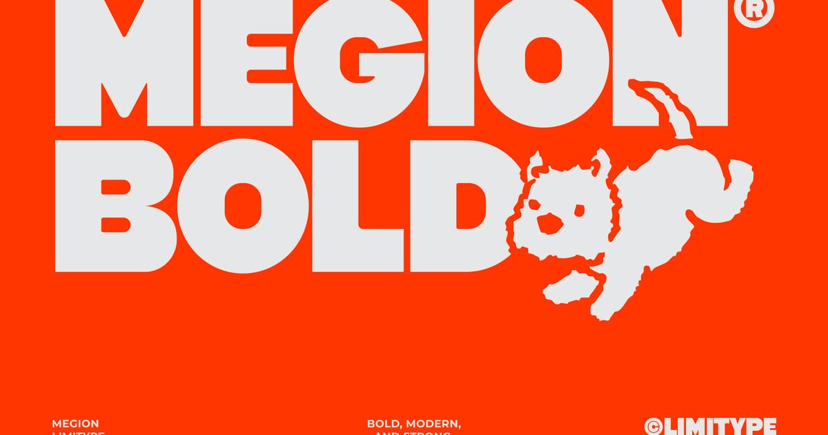 Megion – Bold Display Font Free Download – Envato Elements