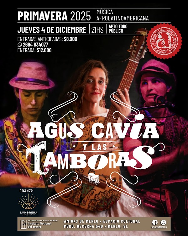 Agus Cavia y Las Tamboras