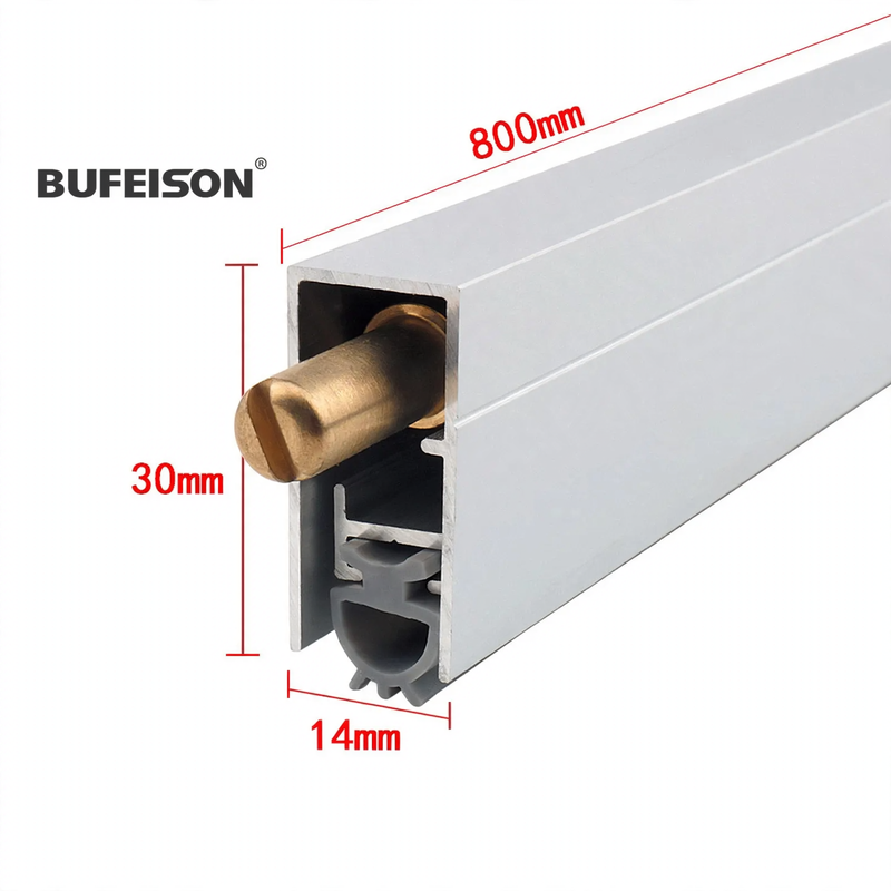 Automatic door bottom seal for wooden doors