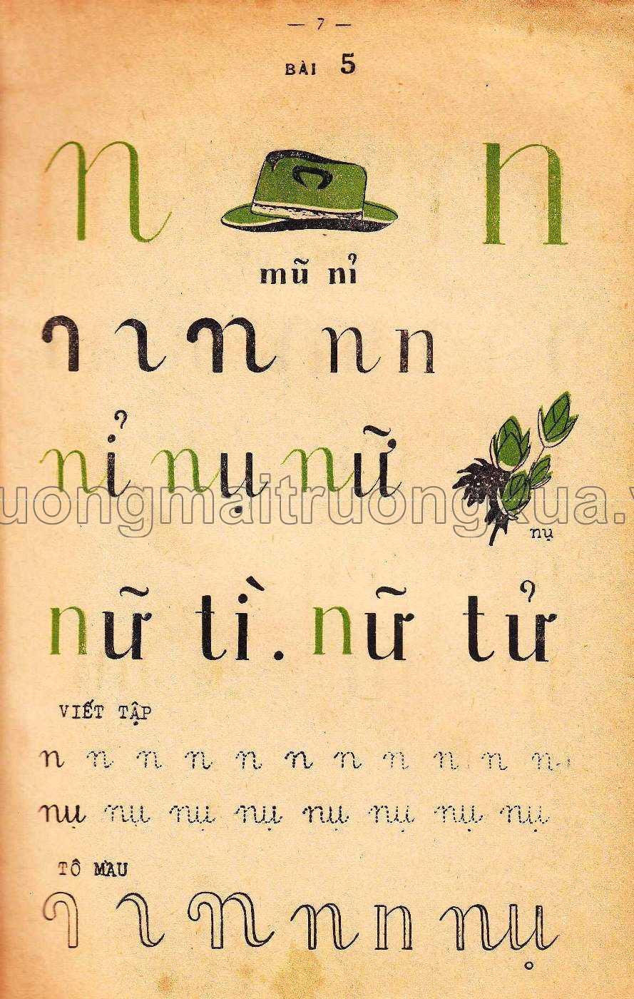 Vần Việt ngữ vỡ lòng (1968) - Trang 6