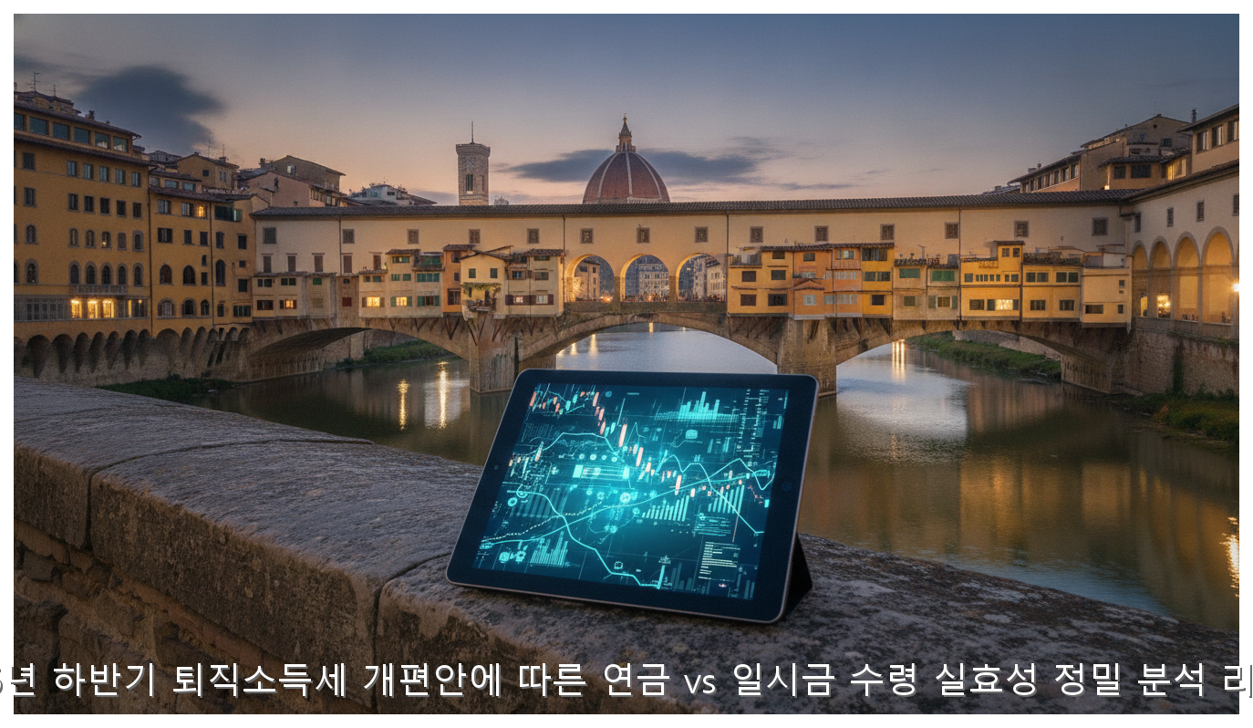 2026년 하반기 퇴직소득세 개편안에 따른 연금 vs 일시금 수령 실효성 정밀 분석 리포트 핵심 안내 및 분석 인포그래픽 (5)