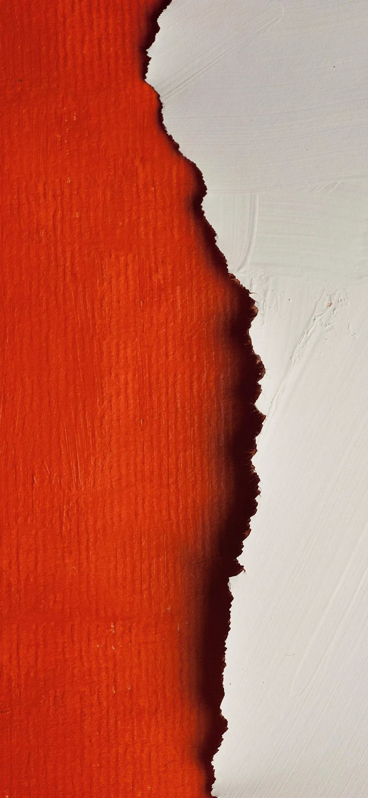 Burnt Red Paper Edge - Abstract Minimalist Photography 2K iPhone Wallpaper (1440x3120)