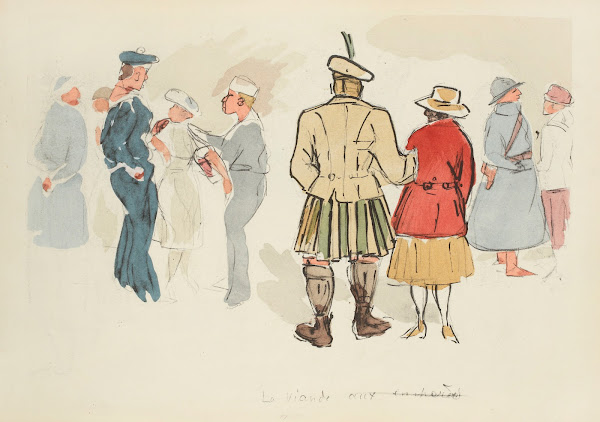 La viande aux enchères 1921