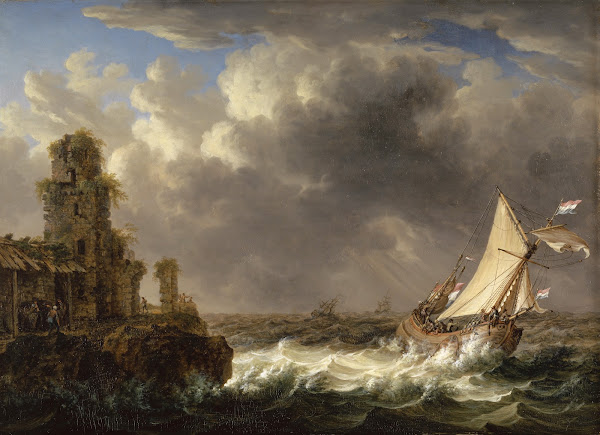Seashore with Rough Waters