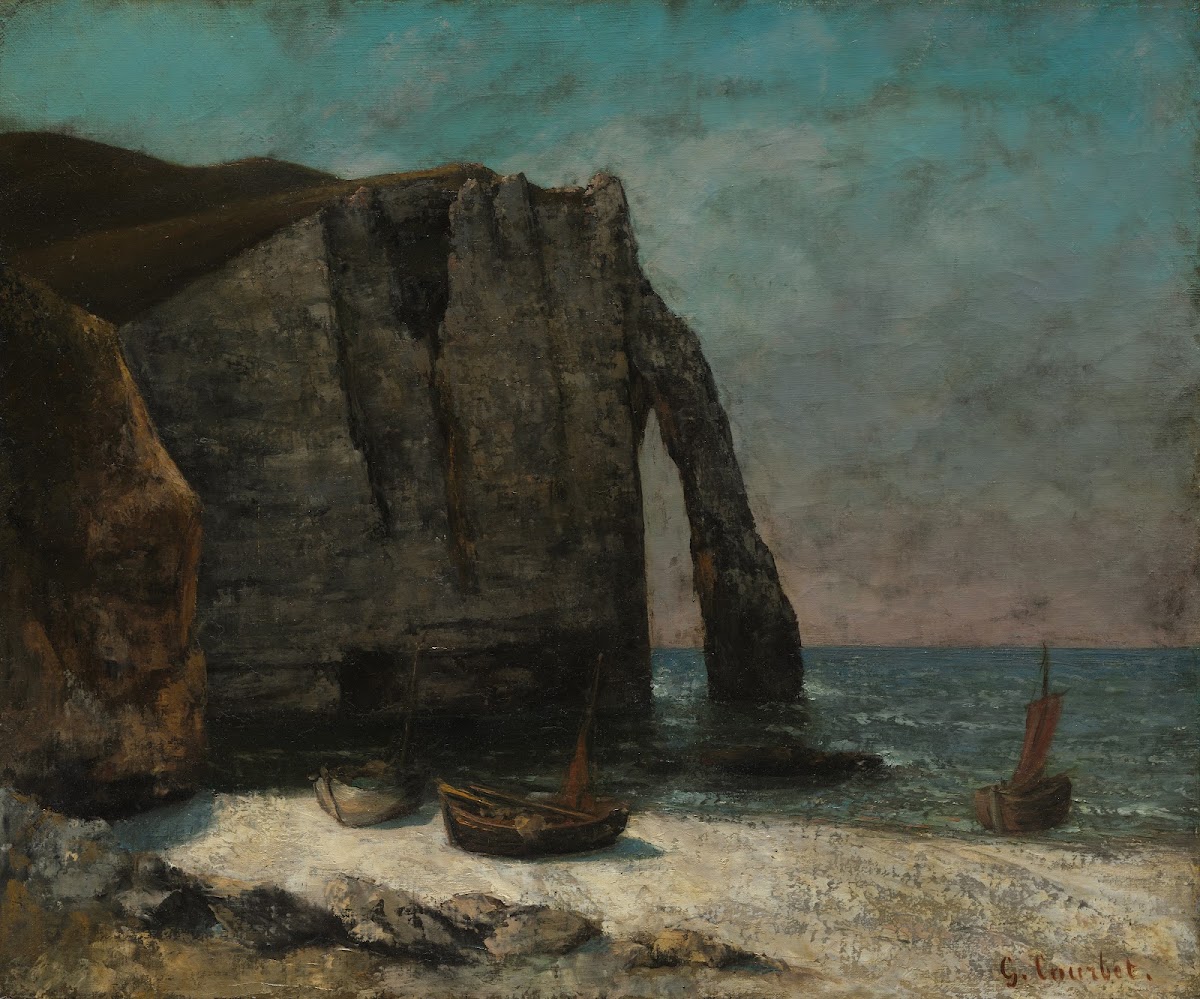 The Cliff at Étretat after 1872