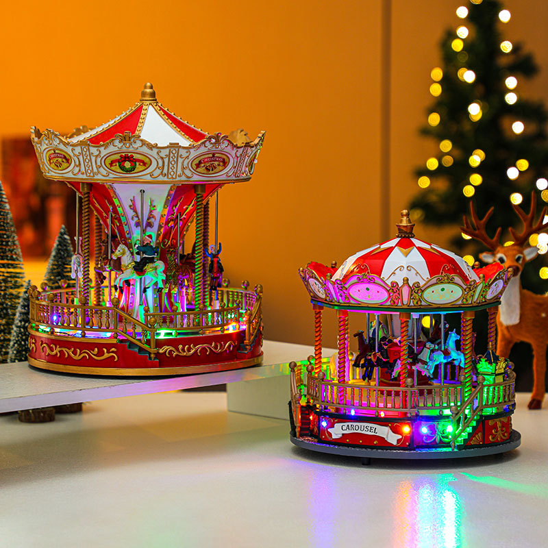 Christmas Carousel Music Box made of PVC