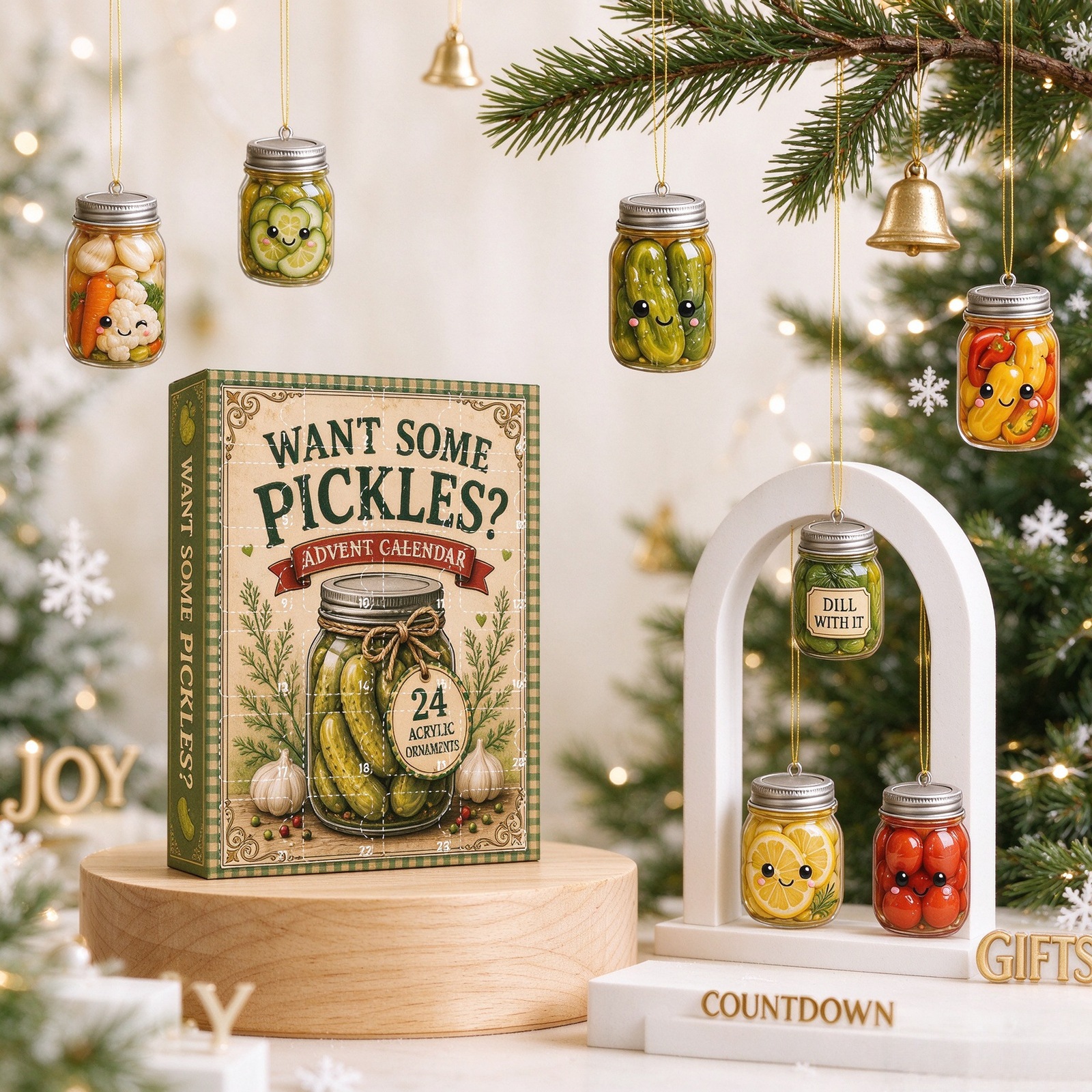 Dekorativer Adventskalender aus Acryl